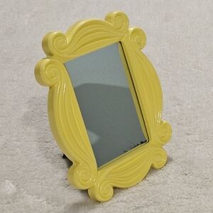 NWT FRIENDS Picture Frame Mirror Yellow Perfect Gift For Friends Fans